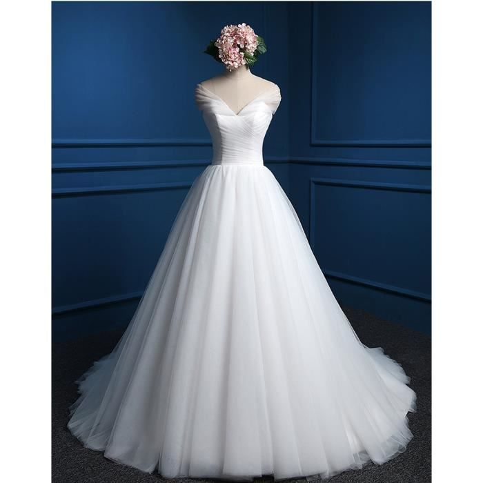 Robe de mariée princesse bohême Blanc - Achat / Vente robe ...