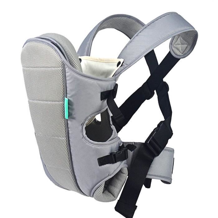 Porte-bébés ventraux & dorsaux Baby carrier Multifonctionnel avec 3 Positions pour enfant 3-12 mois M0901 Noir HarnnHalo 