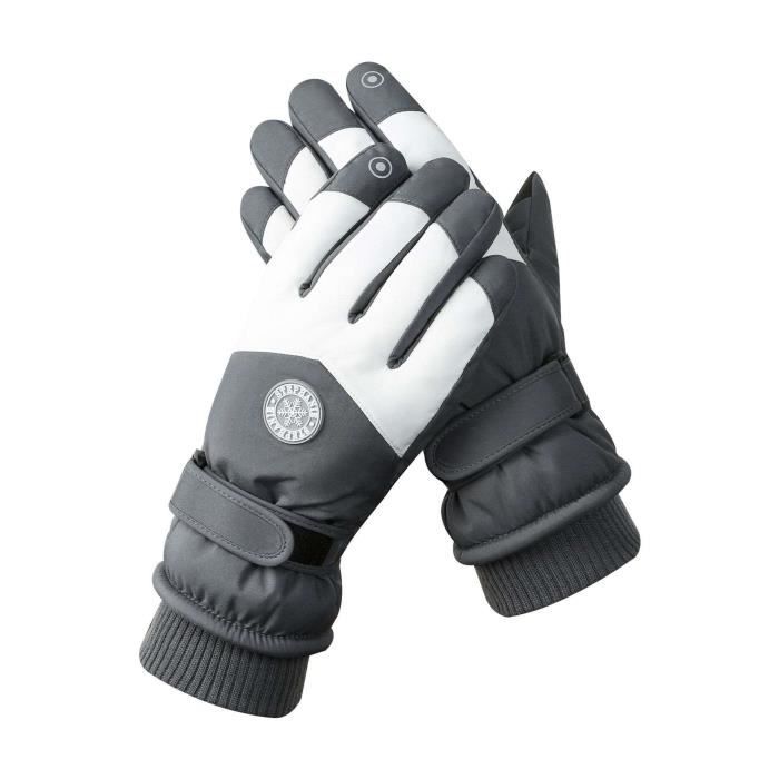 Wildhorn Tolcat Gants de ski – Fournisseur officiel de l'équipe américaine de ski – Gants de neige imperméables en cuir véritable Hydro-Tex