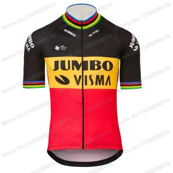 Team Jumbo Maillot Jumbo Visma AGU Replica Belgium Champion Team