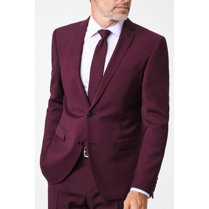 Costume 2 boutons Bordeaux Homme