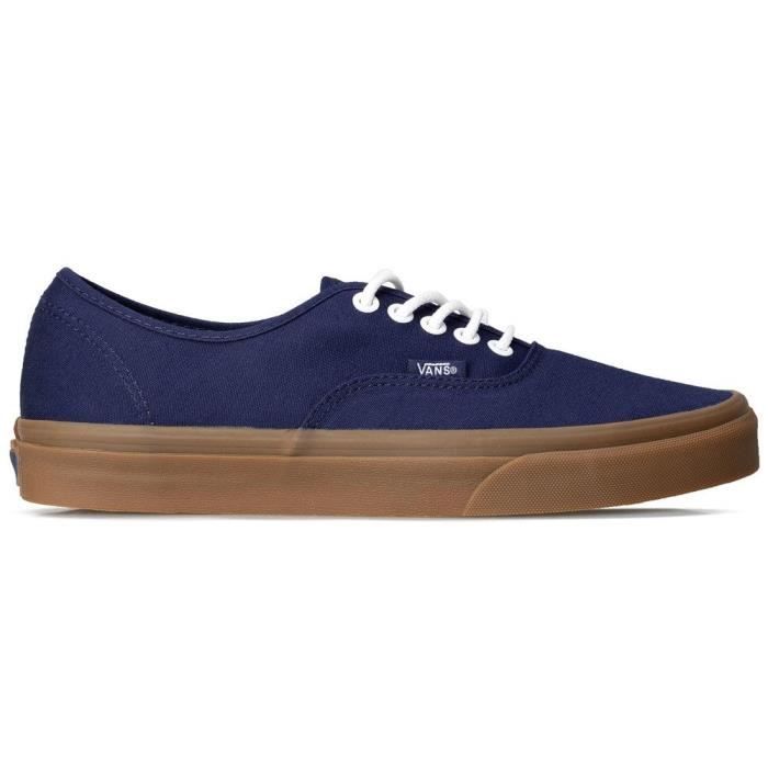 vans bleu marron