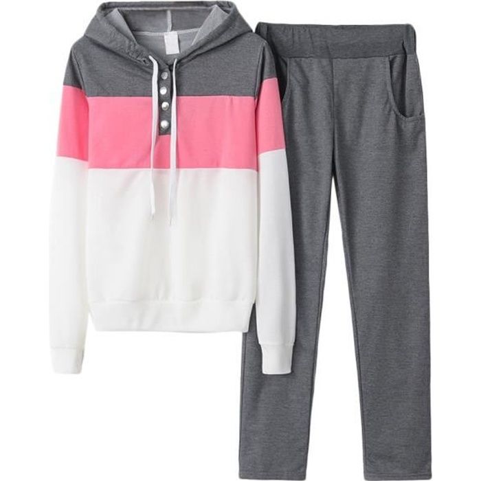 Minetom Femmes 2 Pièce Survêtement Ensemble Sportswear Hoodie
