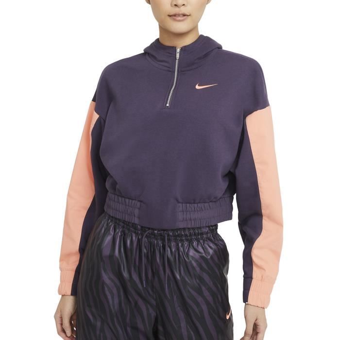 Nike Sweat Capuche et Zip pour Femme Icon Clash Violet fonc