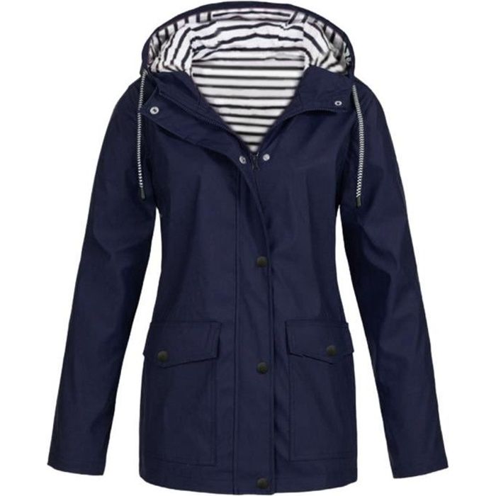Veste longue sales pluie femme