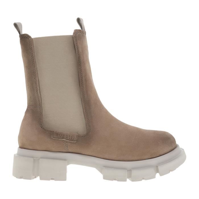 Boots nubuck beige femme outlet
