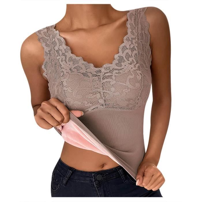 Sasaquoy Pyjama Chemise De Nuit Gilet chaud pour femme avec sous