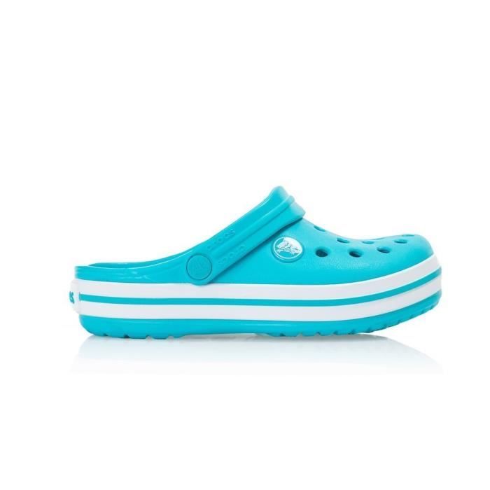 Sandales Crocs CROCS Crocband Clog K Enfant Turquoise Plat A elastique Bleu Cdiscount Chaussures