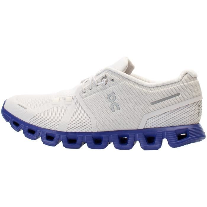 chaussures de running on cloud 5 blanc - homme/adulte - régulier