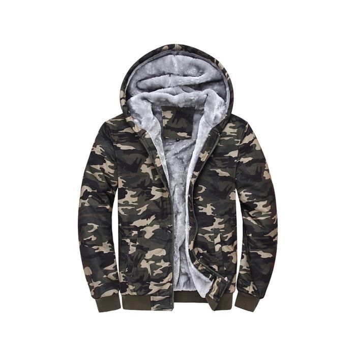 Sweat capuche shop camouflage homme