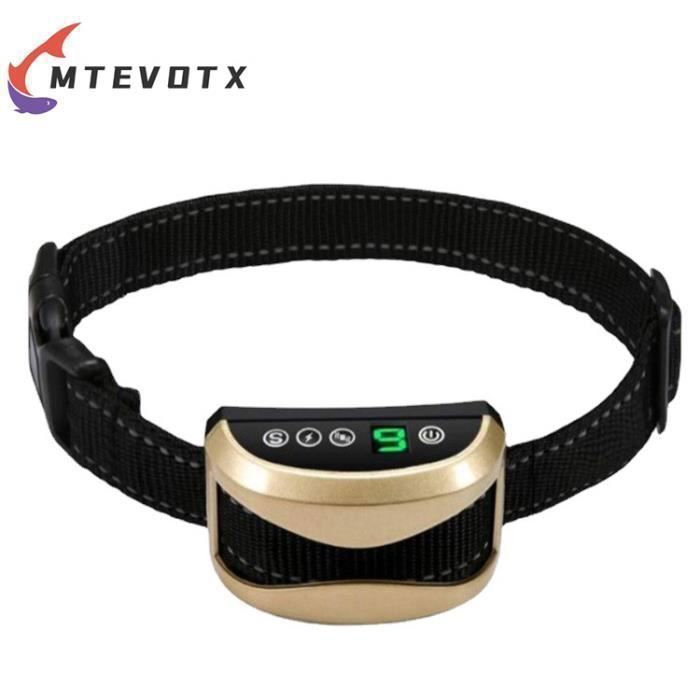 Meilleurs prix pour Collier Anti-aboiement Chien, Collier anti-aboiement automatique,Chien Collier de Dressage,pour Petit Gros Chien-étanche IP65-doré