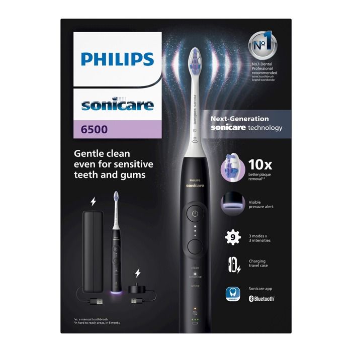Brosse à dents électrique Philips Sonicare 6500 HX7411/02 modes Sensitive et Whitening