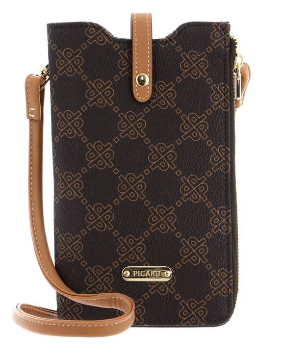 Sac Bandoulière PICARD Bella Cross Bag En Cuir - Granite Gris - Neuf Avec étiquettes