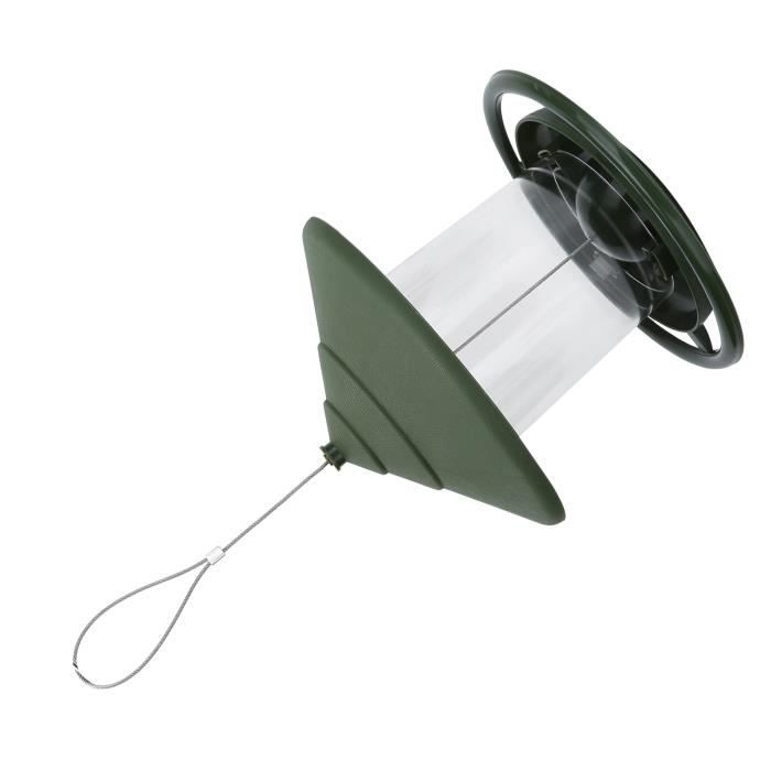 Meilleurs prix pour Mangeoire à oiseaux suspendue d'extérieur - PWSHYMI - Mangeoire pour oiseaux - Vert - Plastique