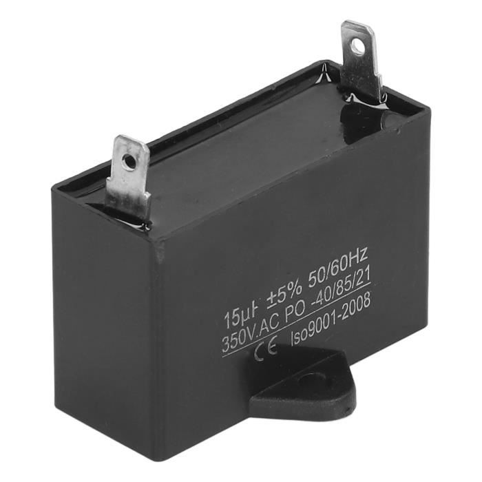 2 Condensateurs Ventilateur Plafond 1.5uF 450V AC CBB61 - Moteur 50/60Hz Sans Polarité
