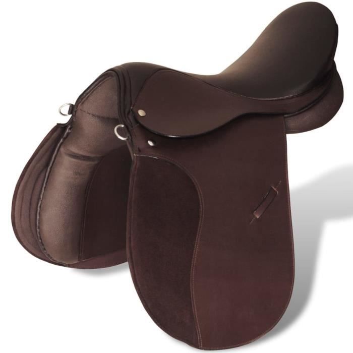 ANCIENNE SELLE DE CHEVAL EN CUIR STYLE WESTERN A RESTAURER OU POUR DECO