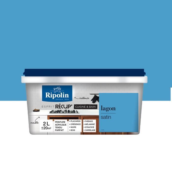 Ripolin Peinture De Renovation Speciale Cuisine Bain Lagon Satin 2l Achat Vente Peinture Vernis Peinture Lagon Satin 2 L Cdiscount