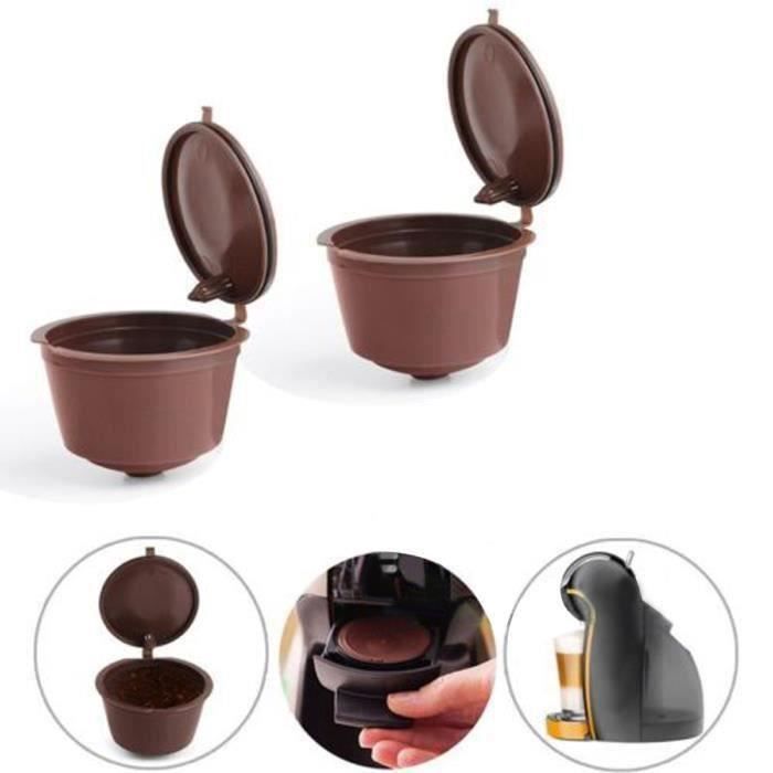 HAILASRE Capsulas Dolce Gusto Recargables Capsula Cafe Reutilizable Filtro de Café Compatible para Dolce Gusto (V1-lumio
