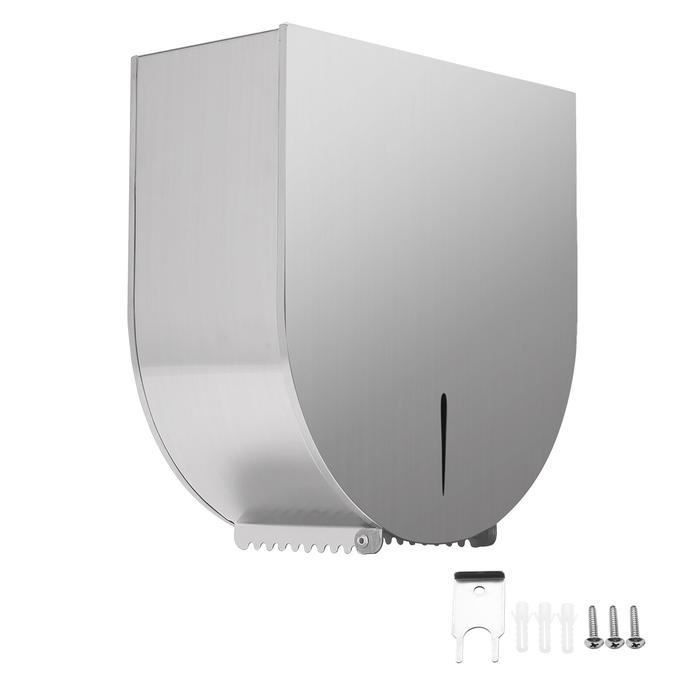 Rangement Papier Toilette BS-VOG - Panier 12 Rouleaux Avec Couvercle Et Pieds Surélevés Noir