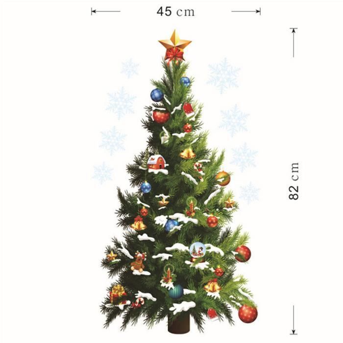 Amovible Home Decor Mural Affiche De Fond Vert Grand Arbre De Noel Etoile Pvc Diy Vinyle Autocollant De Mur Achat Vente Stickers Bientot Le Black Friday Cdiscount