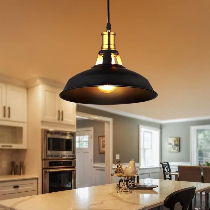 BRIMETI Suspension Lustre Industriel, 100cm Luminaire 5 Industrielle
