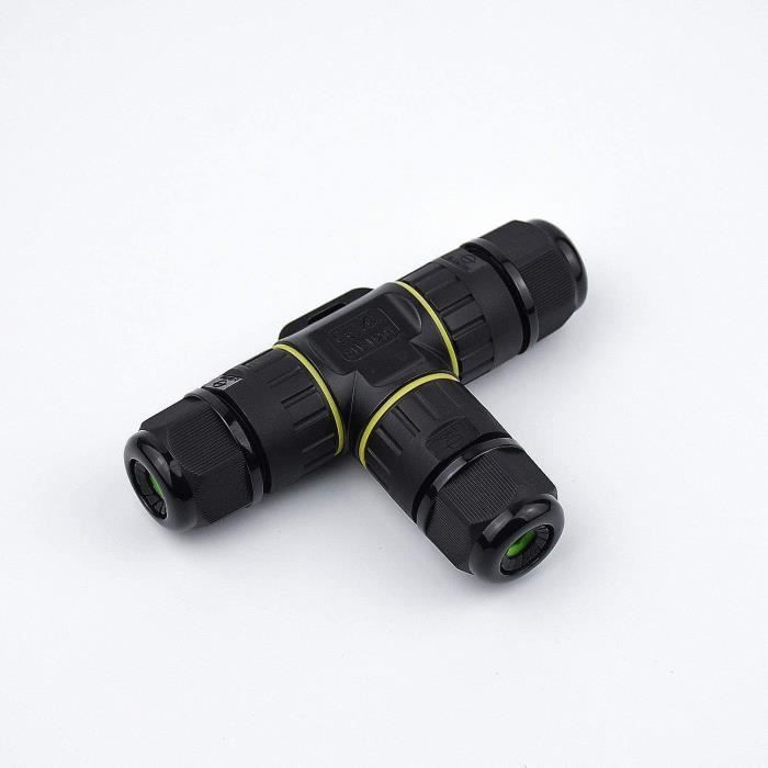 Paire De Connecteurs étanches IP68 4 Broches 20 AWG - Mâle/femelle, Pour Câbles LED, Diamètre 6 Mm