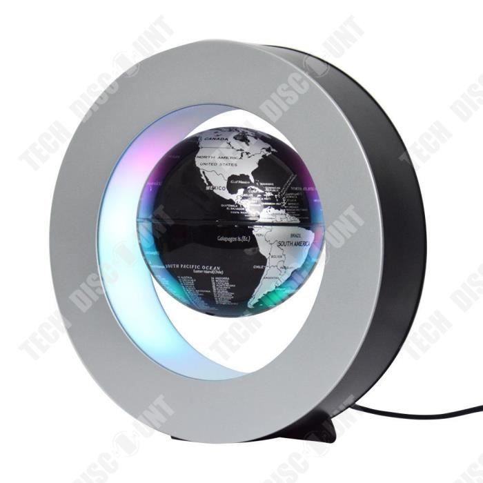 TD® Globe a levitation magnetique TD® Quatre pouces， Noir 