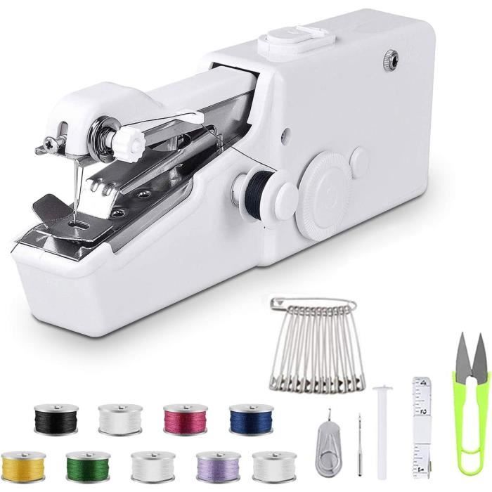 Mini Machine à Coudre Portable Sans Fil - Pour Réparations Rapides Vêtements - Pratique Et Maniable - Neuve