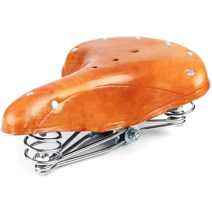 Selle de vélo en cuir /Fahrrad Ledersattel von IDÉALE / Cyclo