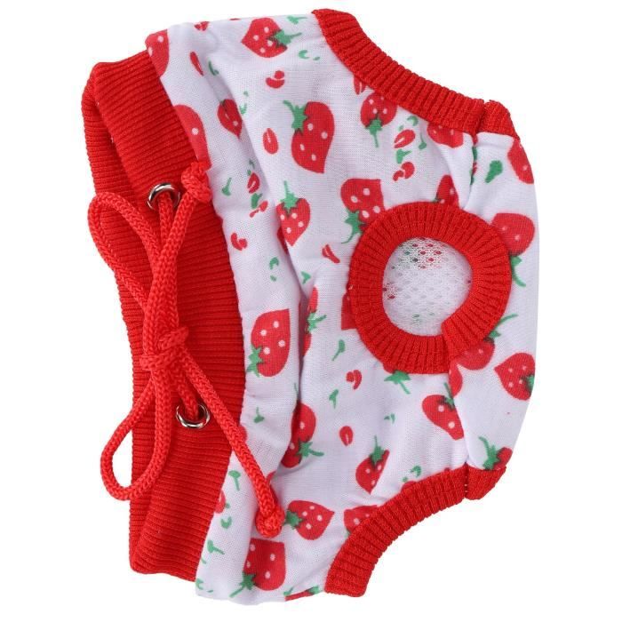 Meilleurs prix pour VGEBY Culottes physiologiques pour cochons d'Inde motif fraise