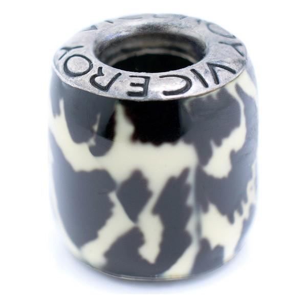 Perle de verre Viceroy VMM0070-20 Blanc Noir (1 Cm)