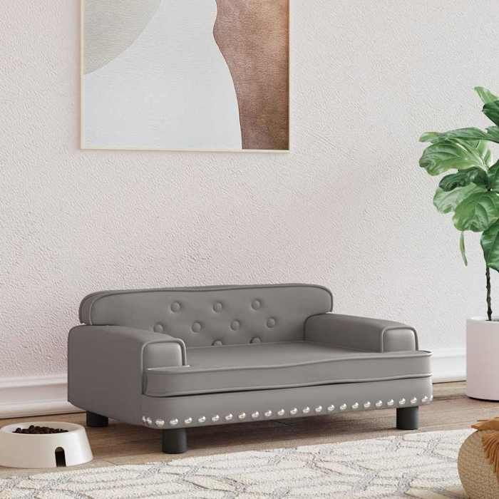 Vidaxl Lit pour chien gris - 70x45x30 cm - vue 1