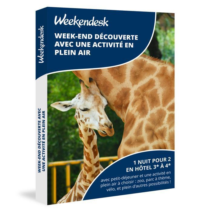 Weekendesk - Coffret cadeau -Week-end activité de plein air-1 nuit pour ...