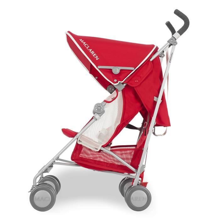 MACLAREN Poussette Canne Bebe Globe trotteur Rouge Cardinal Cdiscount Puericulture Eveil bebe
