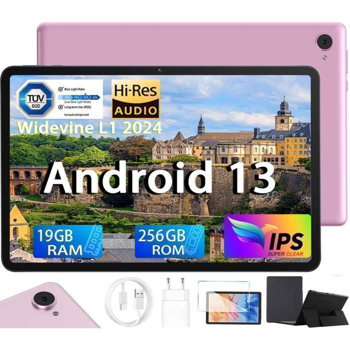 Tablette Tactile 10 Pouces 19 Go RAM + 256Go ROM  Tablette Android 13 Octa-Core  Caméra 5MP + 8MP IPS 800×1280 FHD 6000mAh