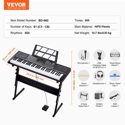 Accords De Piano Pliables – Diagramme 88 Touches Affiches Murales, Guide Accords & Notes Pour Débutants, Pratique Quotidienne