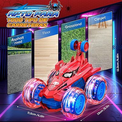 Kssvzz Spider Voiture Télécommandée Enfant 3 4 5 6 7 8 9 Ans, 2 En 1 Transformable Rc Radiocommandee Robot 2 4 Ghz Amp 360 Rotation Jouet Garcon 3 Ans Cadeau Anniversaire Noel