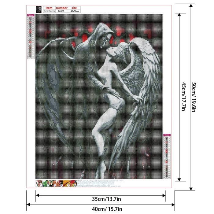 Kit Peinture Diamant 5D 40x50cm Forêt Maison Campagne - Diamond Painting Carré Complet DIY