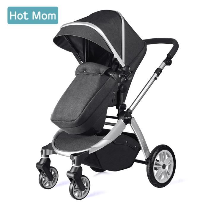 Chariot poussette Hot Mom 2018 combine avec nacelle et siège