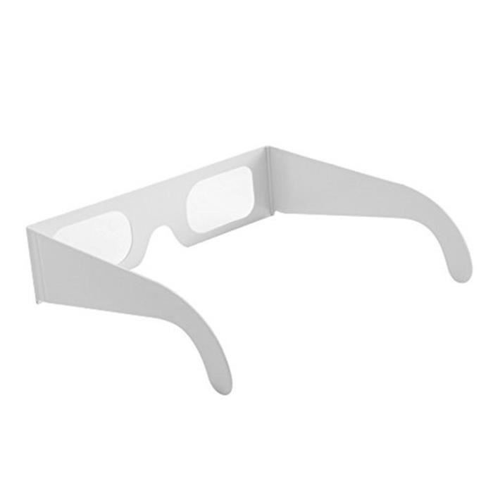 Lunettes 3D 20pcs Pack gros papier 3D Chromadepth lunettes papier carton blanc Chroma Depth 3d lunettes carton 3D D276784537 Cdiscount TV Son Photo