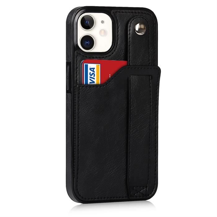 Coque En Cuir Synthétique Pour IPhone 12 / Mini / Pro / Pro Max - Anti-choc Et Anti-traces
