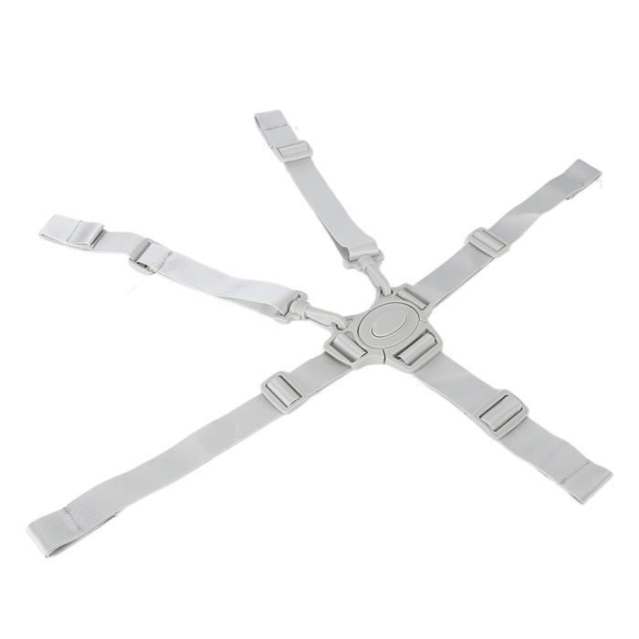 Ceinture de sécurité pour bébé 5 points PWSHYMI - universelle pour poussette et chaise haute