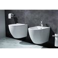 WC suspendu blanc céramique Sogood Aix502 toilette abattant silencieux avec frein de chute   35,5x56x40cm-2