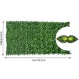 ARTIFICIELLE LIERRE TARTIERY Haie artificielle brise-vue pour plantes - D&eacute;coration murale de balcon - Brise-vue - Feuilles551-2