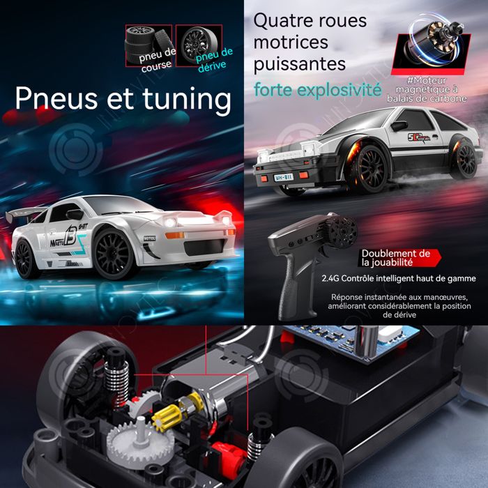 Hot Wheels Monster Truck Voiture Télécommandée Snookids 1:20