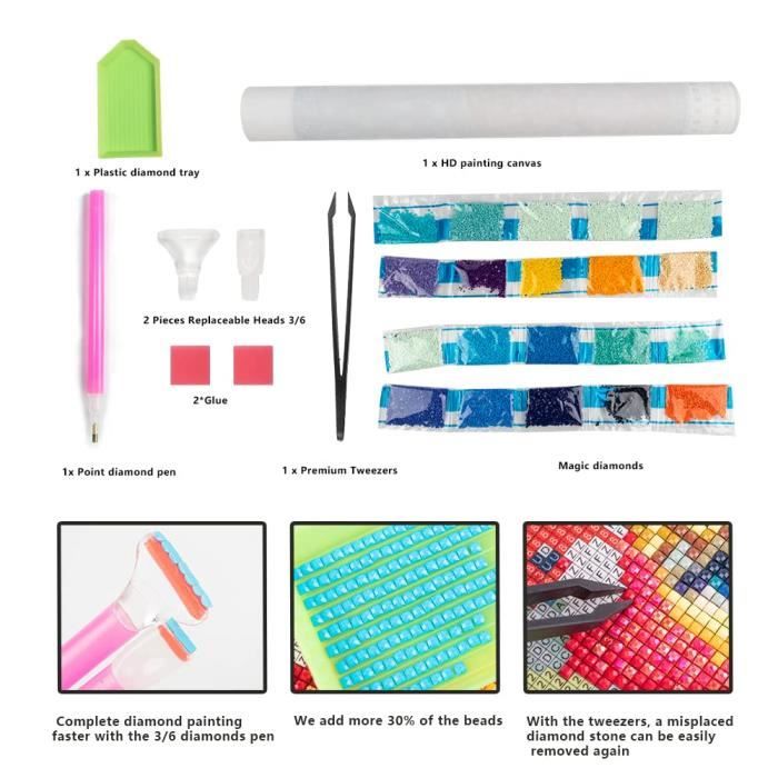 Peinture Diamant 5d complet grand format Nuage fantastique 50x100cm,DIY