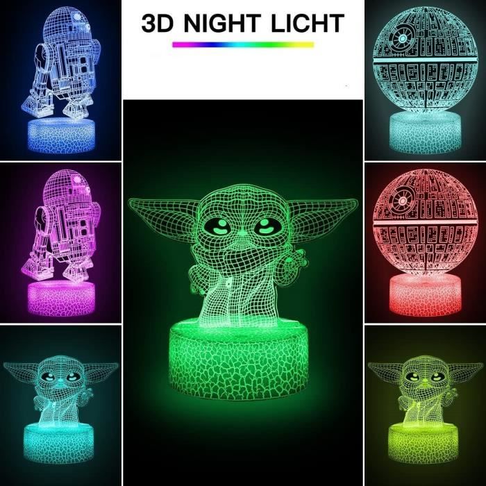 3D Night Light Night Lamp Sleeping Light Cartoon Stitch Lampe 3D Chambre  Table Night Light Panneau Acrylique Câble USB 7 Couleurs Changement Tactile  Base Lampe Enfants Cadeau : : Luminaires et Éclairage