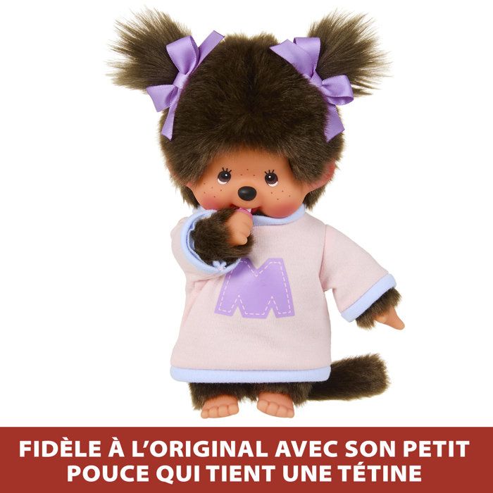 Peluche - BANDAI - Monchhichi - SE203956 - Sweat M - 20 cm