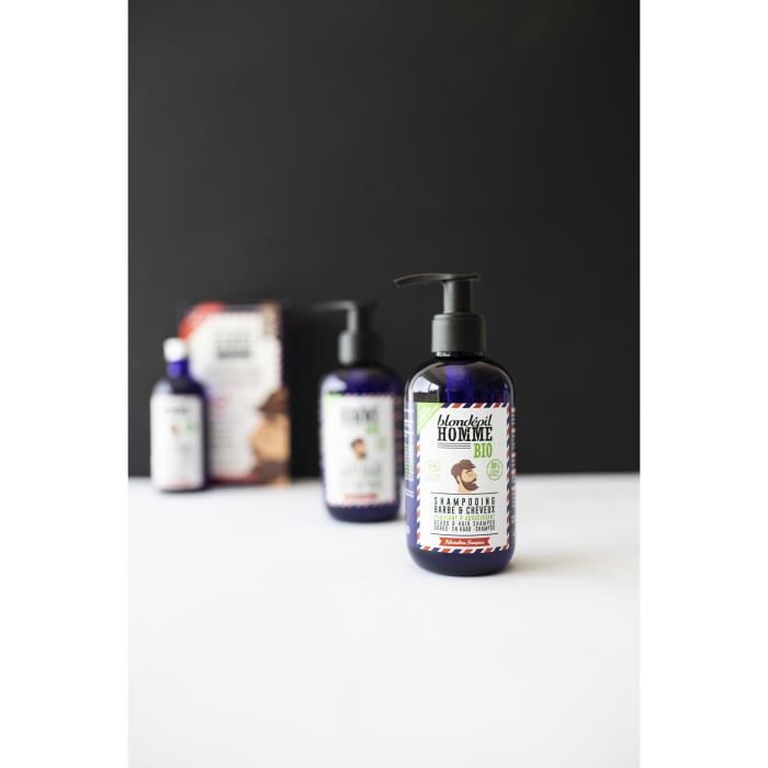 Lot De 2 Shampooings BIO Blondepil Pour Barbe Et Cheveux - Effet Adoucissant - 200 Ml Chaque - Neuf