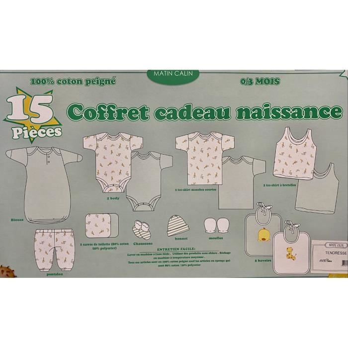 Kit de naissance personnalisé/Coffret Cadeau de naissance personnalisé/ coffret ensemble bebe 6 pièces -  France